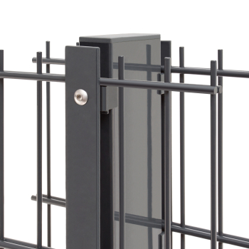 Preview: Gabionen Pfosten 120 x 40 mm Preview: Gabionenzaun in anthrazit