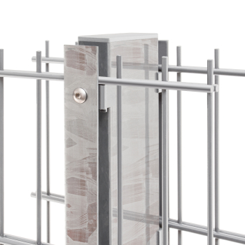 Preview: Gabionen Pfosten 120 x 40 mm Preview: Gabionenzaun Feuerverzinkt