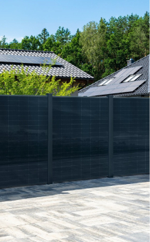 Preview: Solarzaun Komplettset Höhe 180cm Preview: Solarzaun Komplettset Höhe 180cm