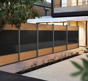 Preview: Solarzaun + WPC Komplettset Preview: Solarzaun + WPC Komplettset