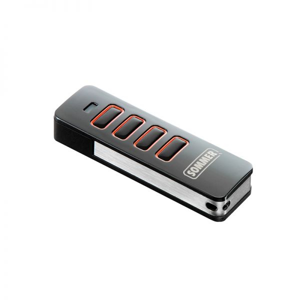 Sommer Handsender Pearl Vibe, 4-Befehl Handsender, schwarz/rot Sommer Handsender Pearl Vibe, 4-Befehl Handsender, schwarz/rot